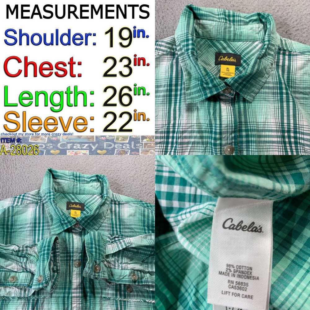Vintage CABELAS Shirt Womens XL Button Up Blouse … - image 4