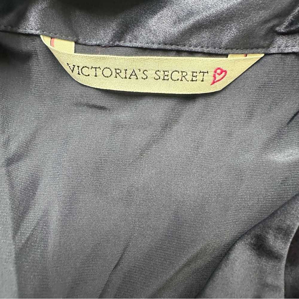 Victoria's Secret Vintage 100% Silk Navy Blue Lon… - image 6