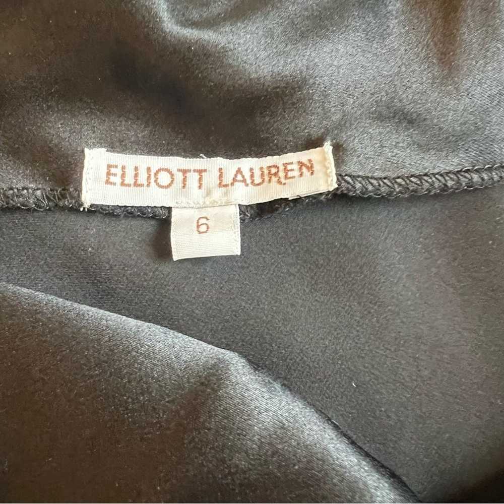 Elliott Lauren 100% Silk Black Strappy 90s Babydo… - image 3
