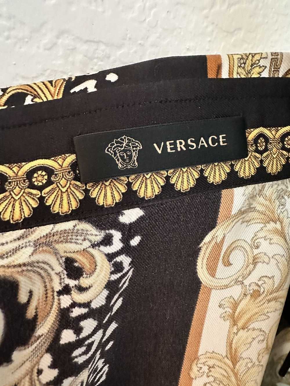 Versace Versace Signature Baroque Pattern Silk Bu… - image 5