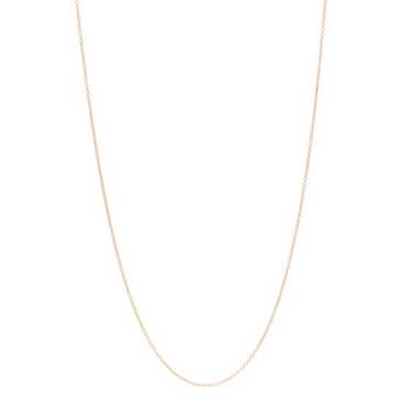 TIFFANY 18K Rose Gold Chain Necklace 18.5" - image 1