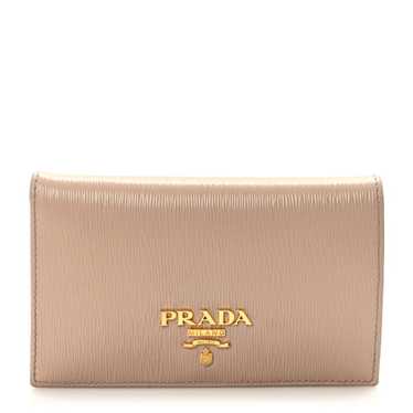PRADA Vitello Move Bi-Fold Card Holder Wallet Cip… - image 1