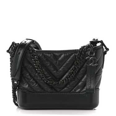 CHANEL Aged Calfskin Chevron Quilted Small Gabrie… - image 1