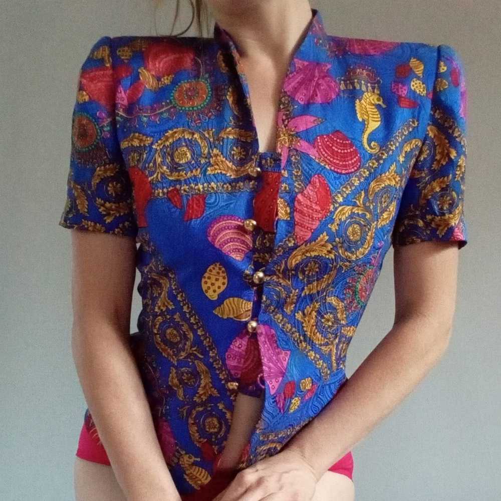 100% silk Adrianna Papell blouse - image 1