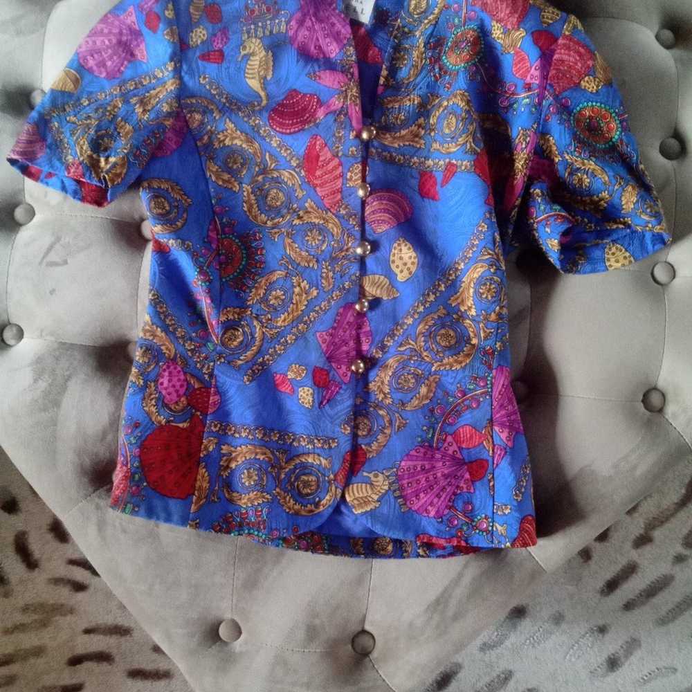 100% silk Adrianna Papell blouse - image 5