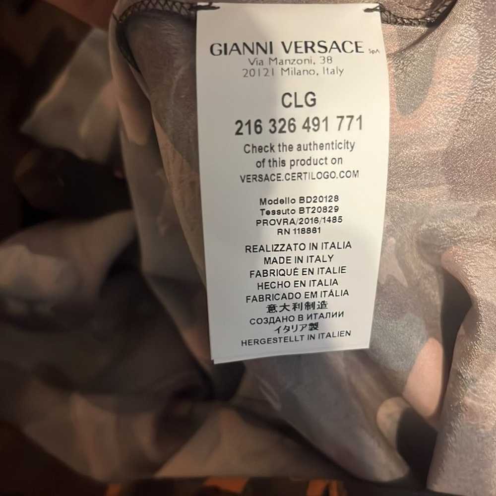 Versus Versace Printed Lion Camo Button Front Blo… - image 10