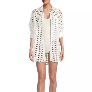 Solid & Striped The Oxford Tunic Eyelet Size Larg… - image 1