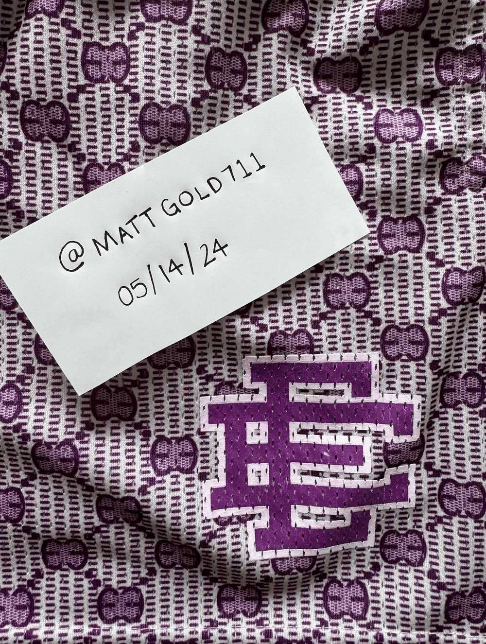 Eric Emanuel Eric Emanuel Purple "Gucci" Print Si… - image 4