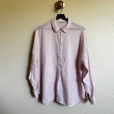 0039 Italy linen blouse - image 1