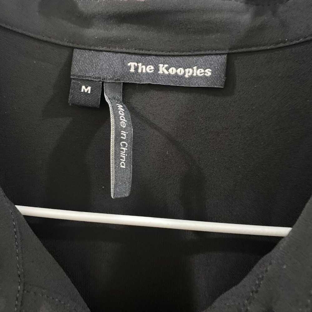 The Kooples Fringe Crepe Shirt - Black M - image 5