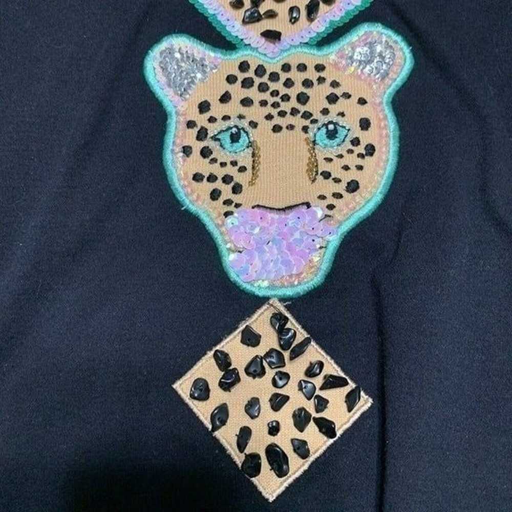 storybook knits womens Vintage leopard print sequ… - image 3