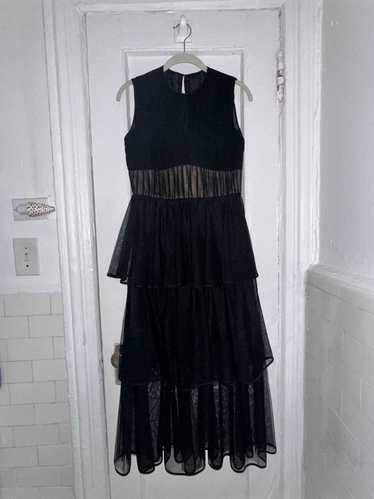Jonathan Simkhai Benton Pleated Tulle Dress (4) |…