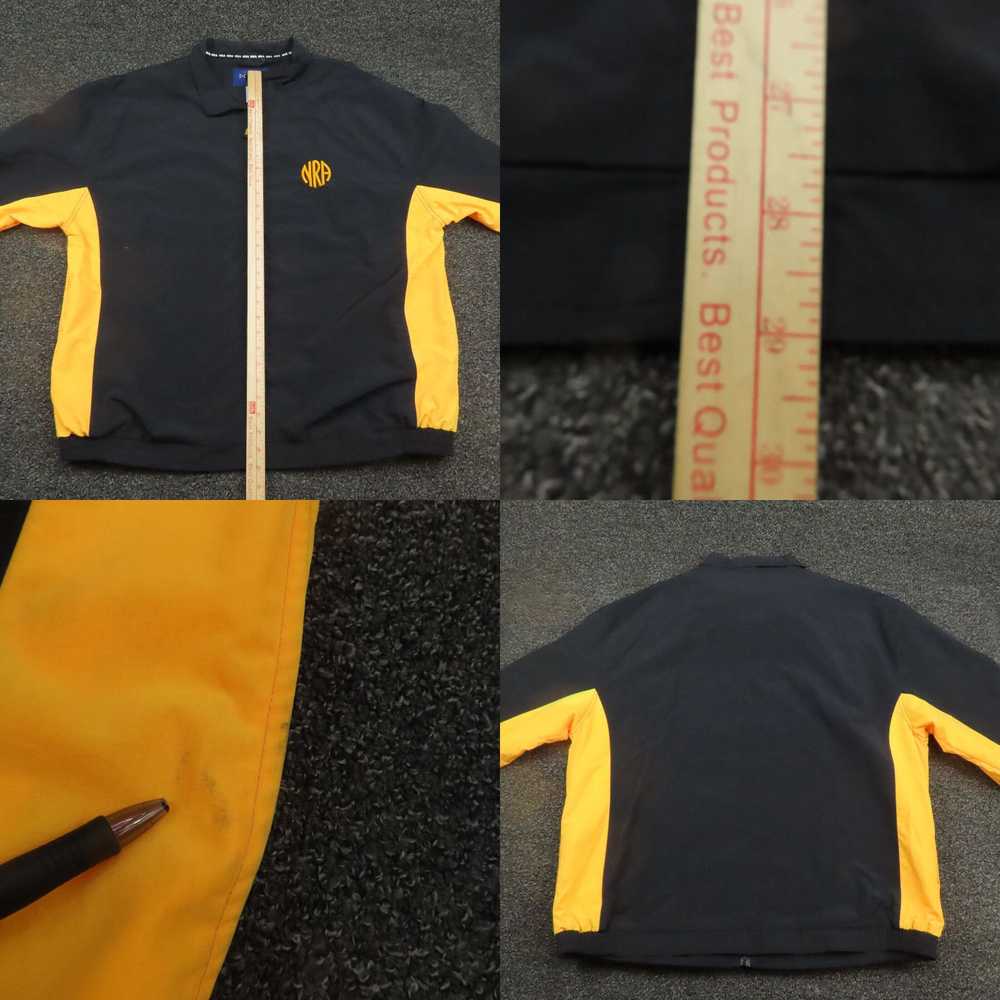 Vintage NRA Jacket Adult 2XL Black & Yellow Long … - image 4