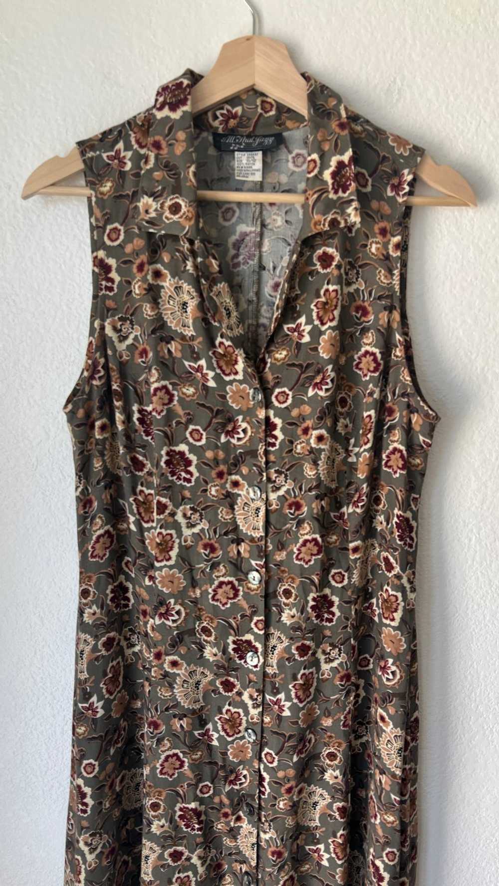 Vintage Floral Sleeveless Maxi (11/12) | Used,… - image 3