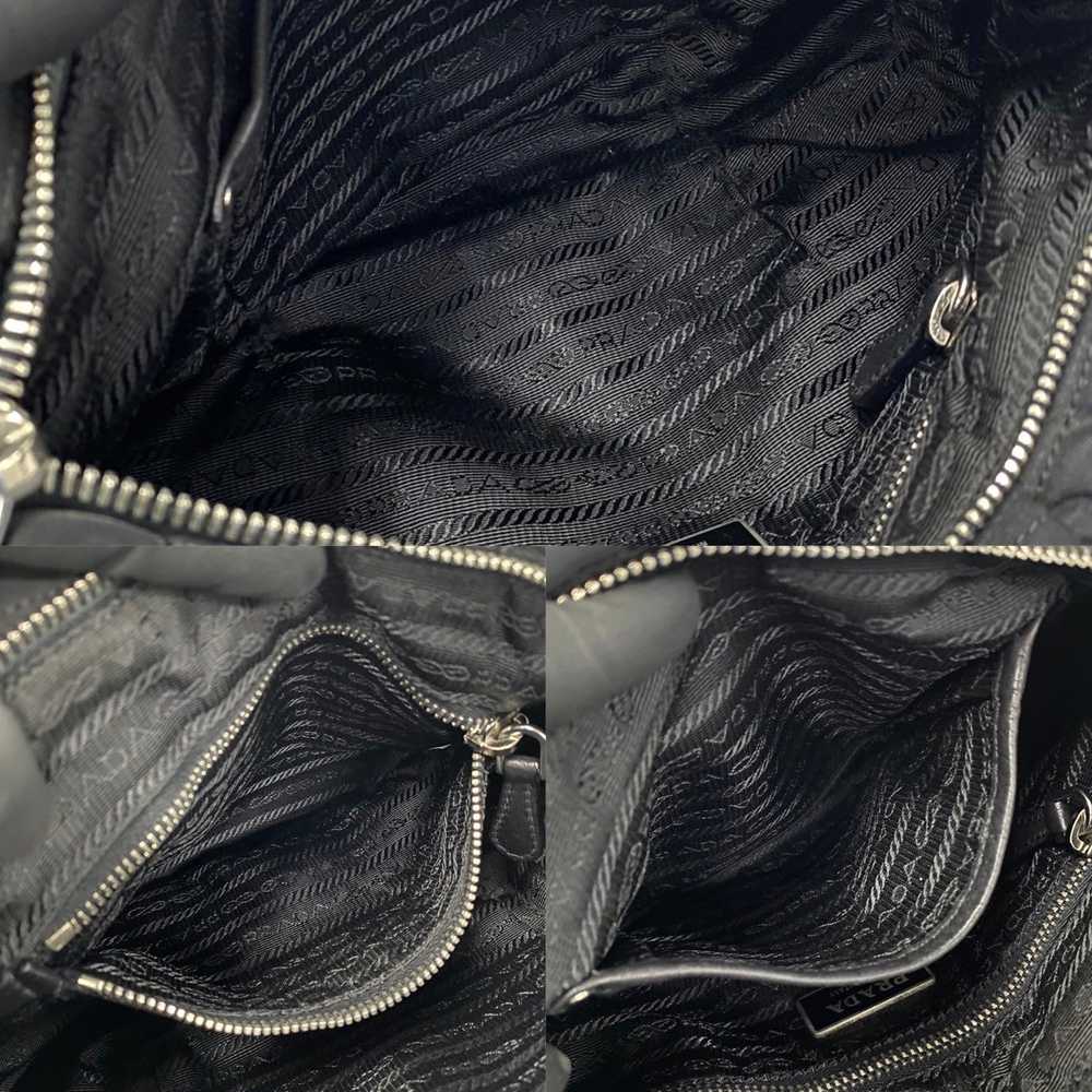 Nappa-Trimmed Tessuto Gaufre Shoulder Bag - '10s - image 10