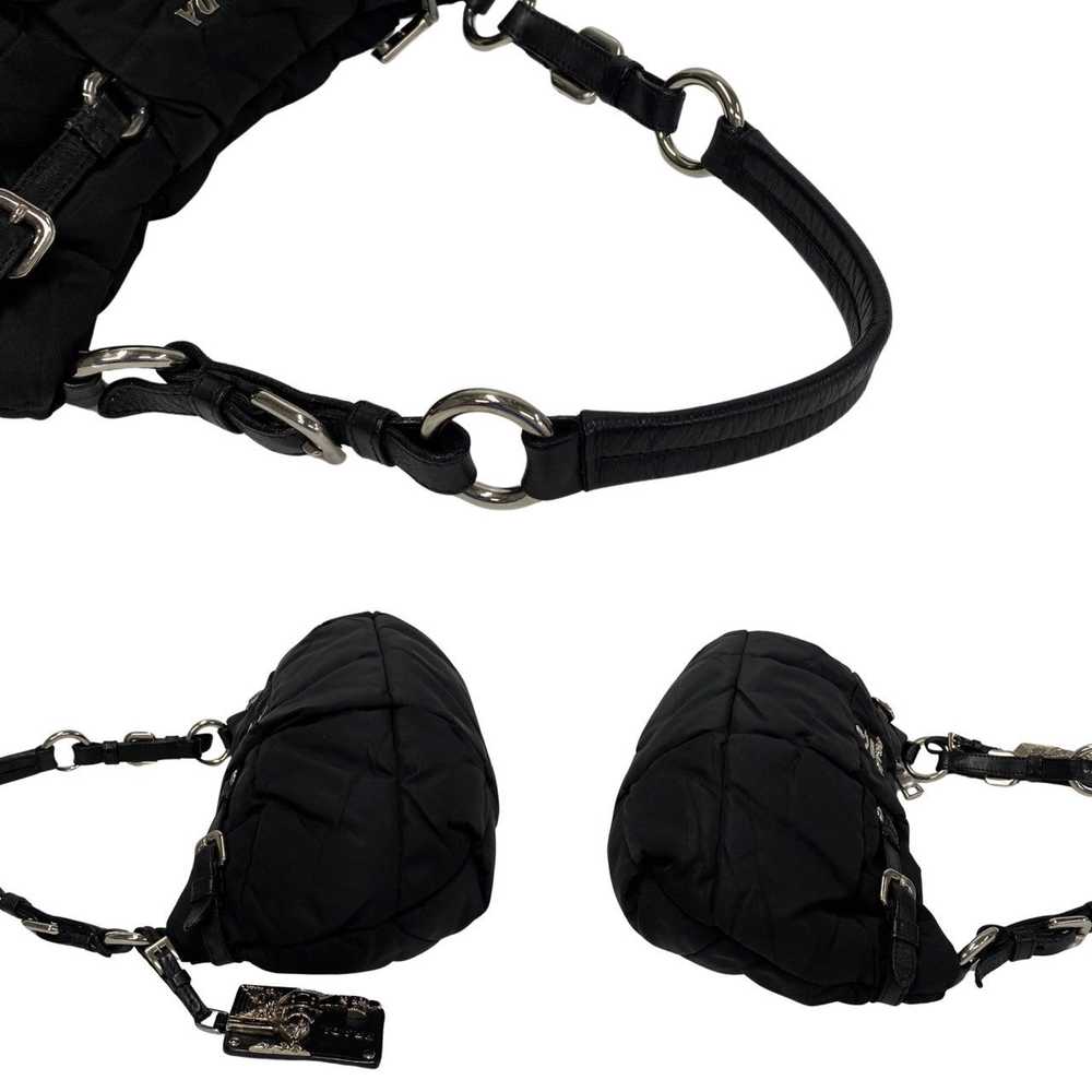 Nappa-Trimmed Tessuto Gaufre Shoulder Bag - '10s - image 7