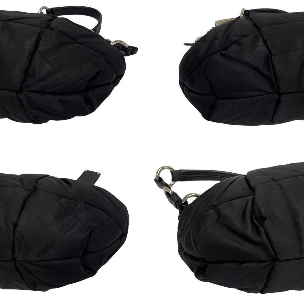 Nappa-Trimmed Tessuto Gaufre Shoulder Bag - '10s - image 9