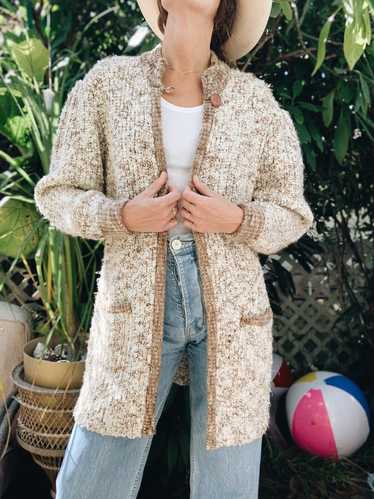 Le Chois 80s Long Sweater Coat (L) | Used,… - image 1