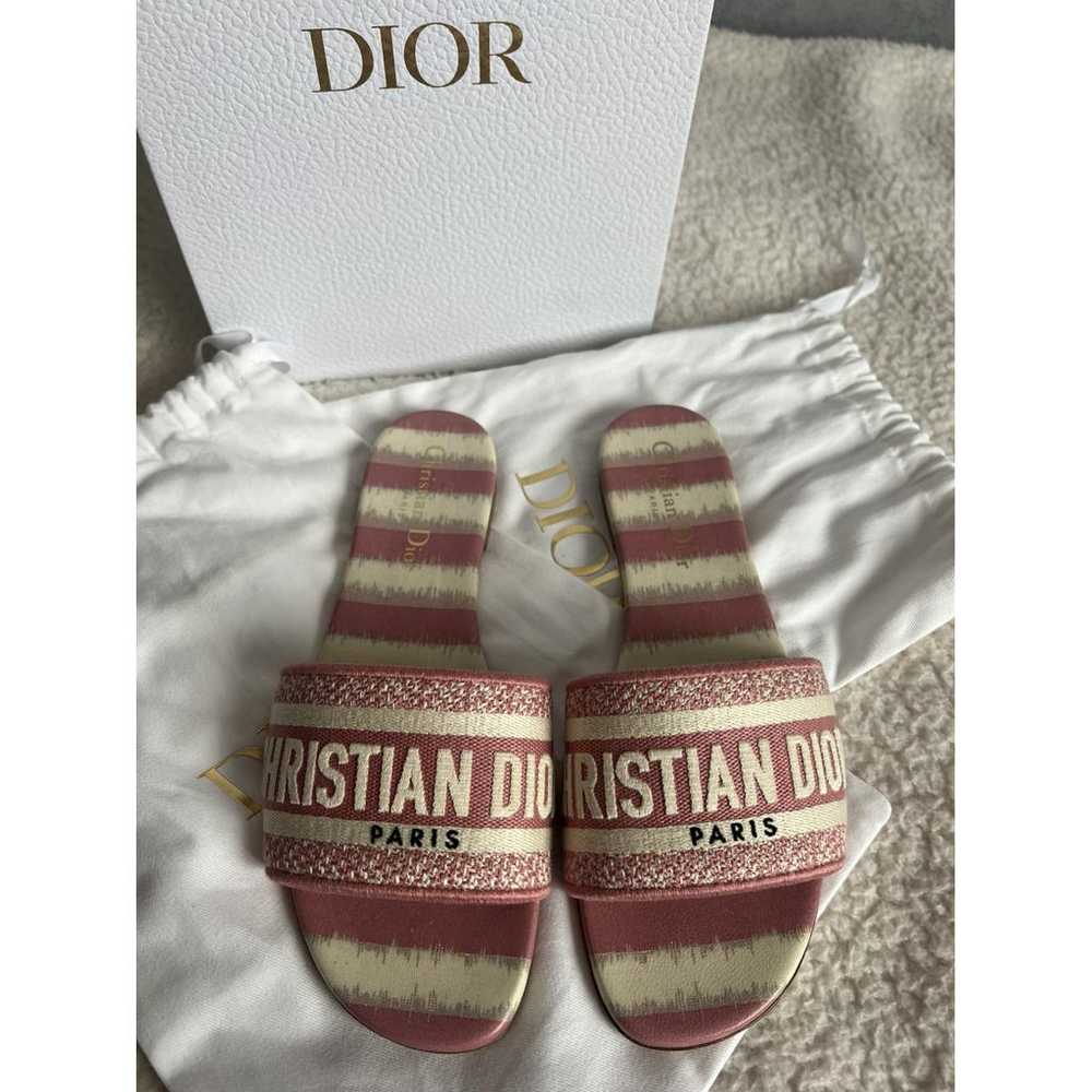 Dior Dway leather mules - image 3