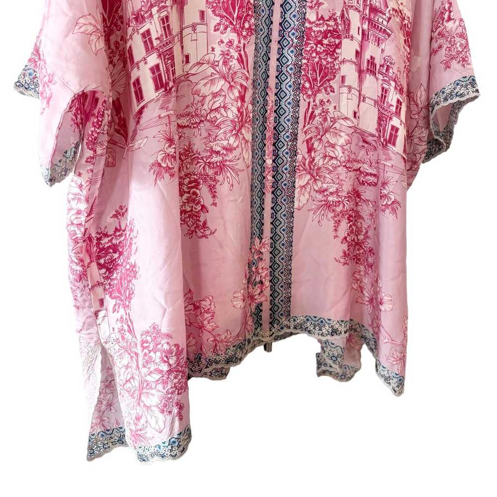 Women’s Johnny Was pink Halsey Silk Toile Print E… - image 5