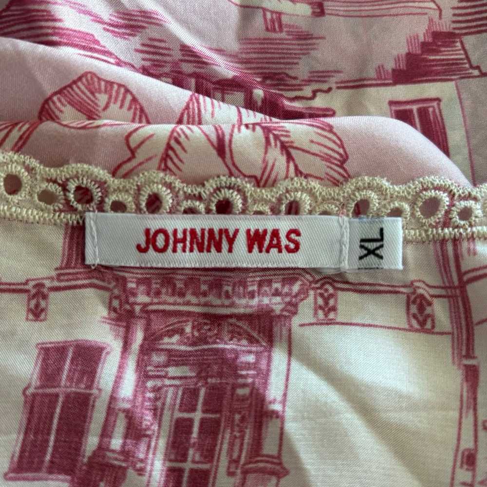 Women’s Johnny Was pink Halsey Silk Toile Print E… - image 9