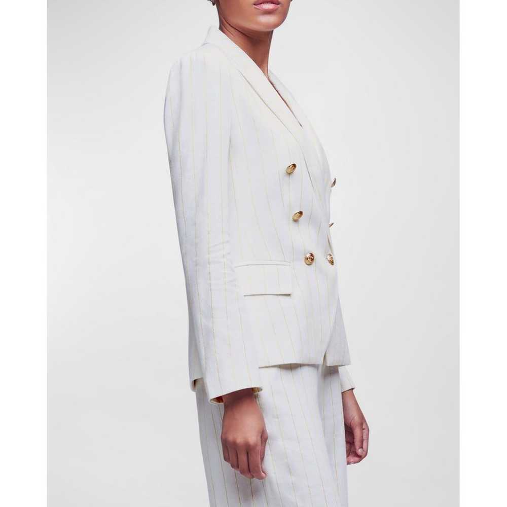 L'Agence Linen blazer - image 5