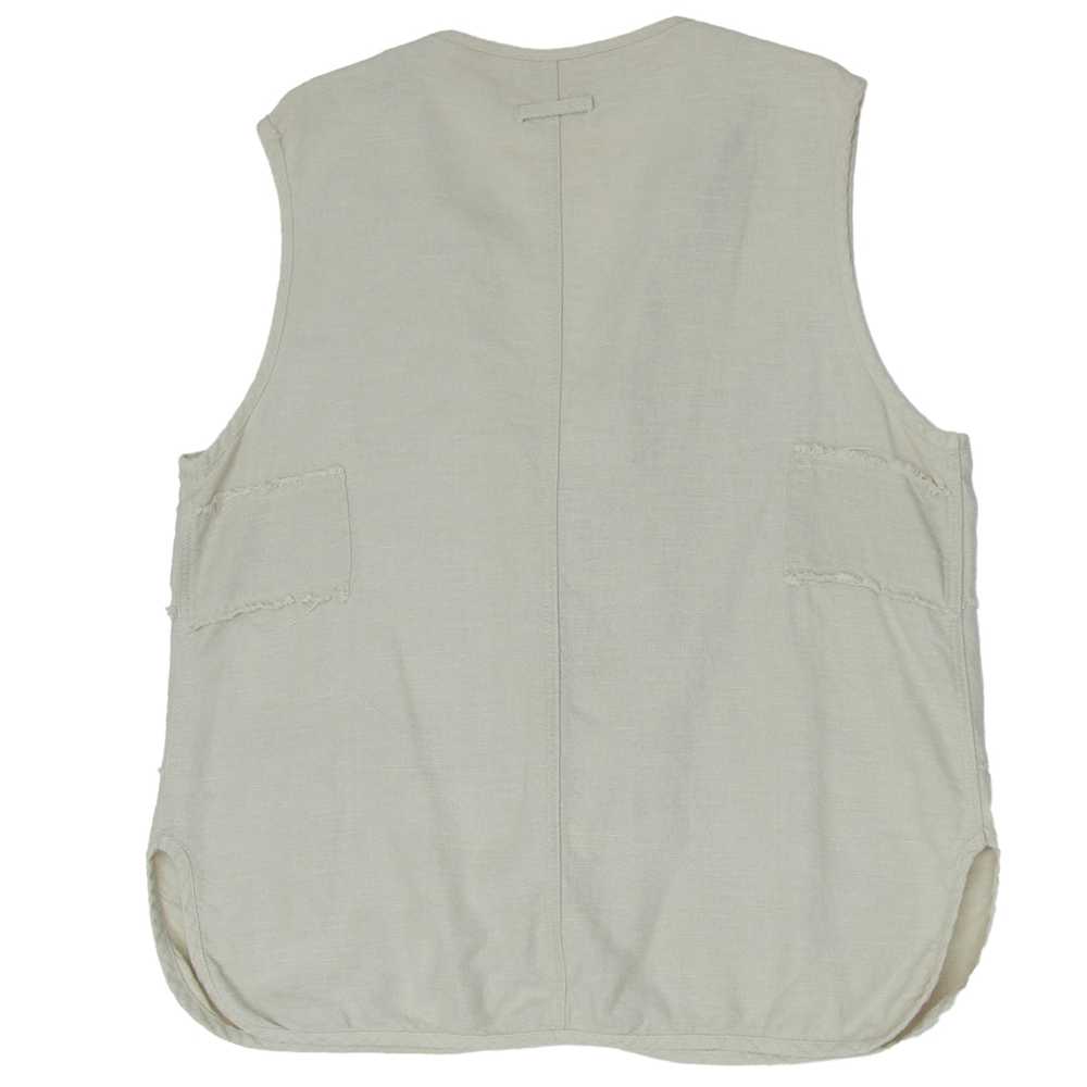 Vintage Gas Station Linen Vest - image 2