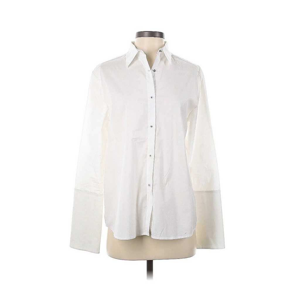 MISHA NONOO Husband Shirt Stud Button Up Blouse E… - image 1