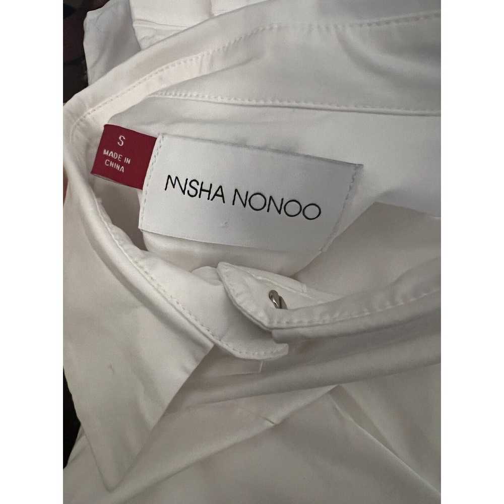 MISHA NONOO Husband Shirt Stud Button Up Blouse E… - image 3