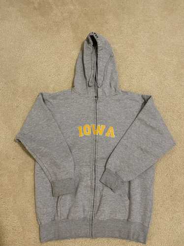 Streetwear × Vintage Iowa Hawkeyes Zip-Up Hoodie