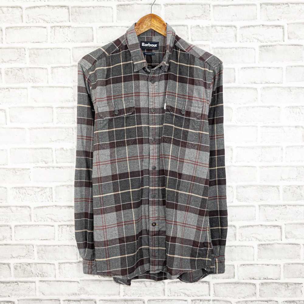 Barbour Barbour Tailored fit Button Up Flannel Sh… - image 2