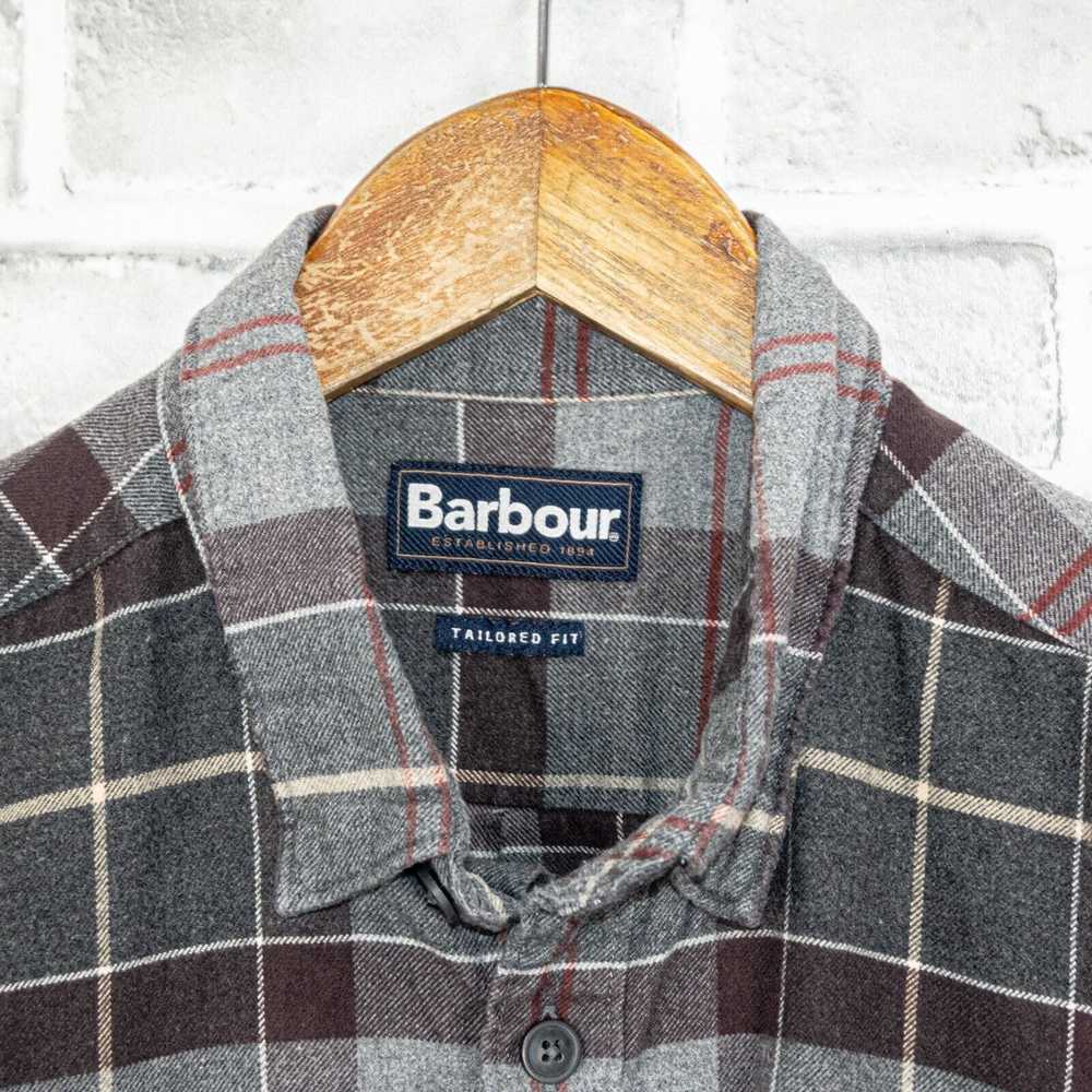 Barbour Barbour Tailored fit Button Up Flannel Sh… - image 3