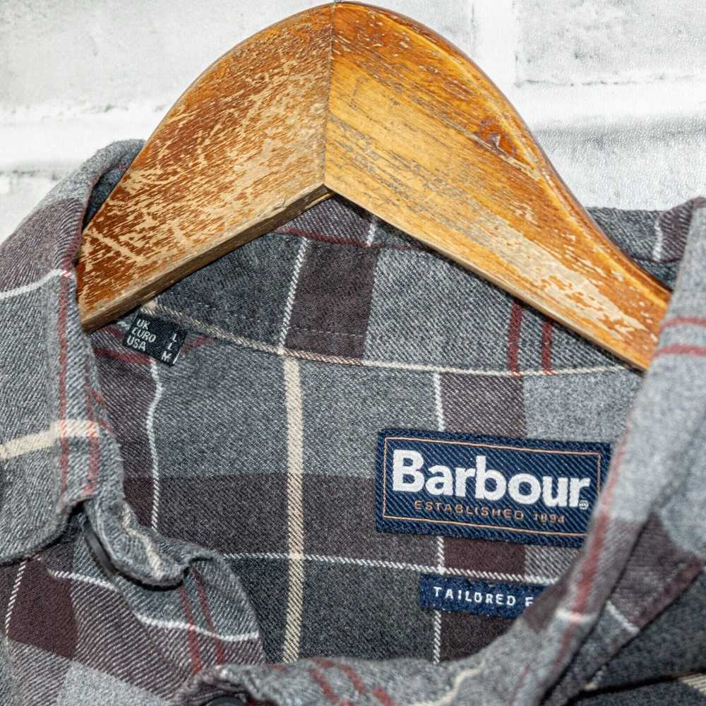 Barbour Barbour Tailored fit Button Up Flannel Sh… - image 6
