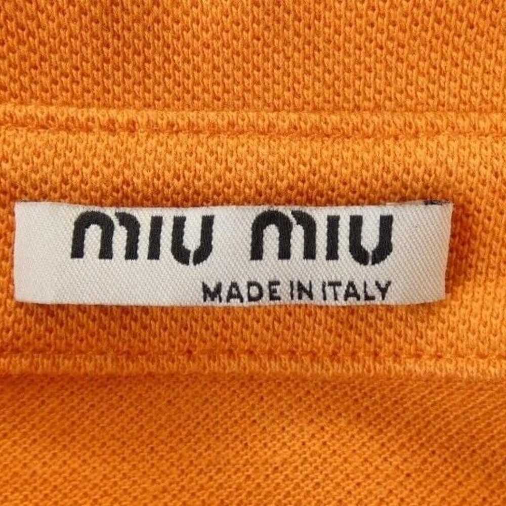 Miu Miu Orange Polo Great Condition - image 4