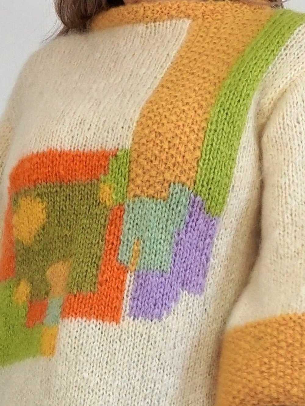 Handknit Mohair Sweater - image 3
