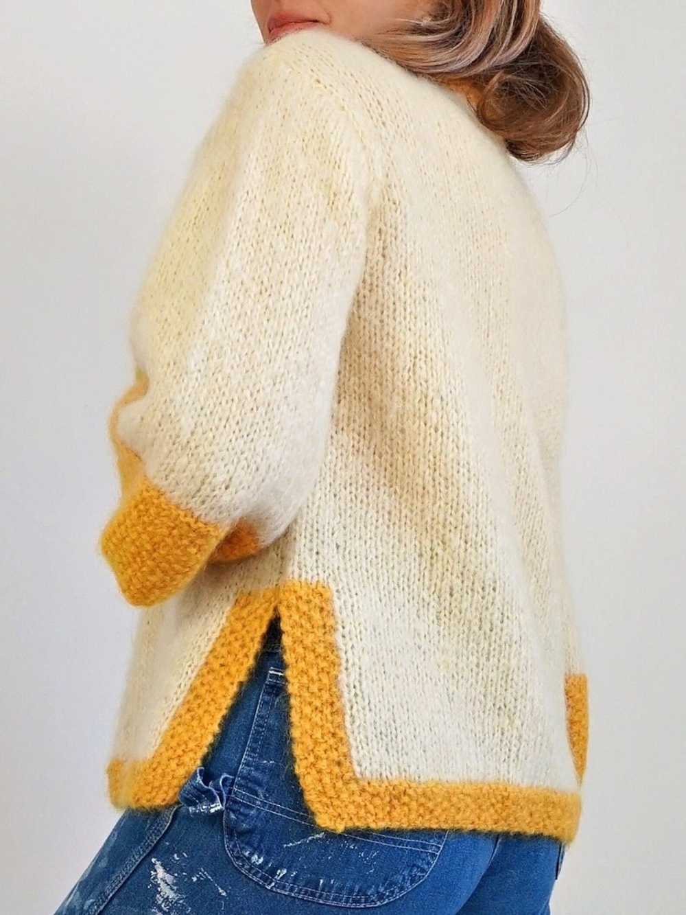 Handknit Mohair Sweater - image 5