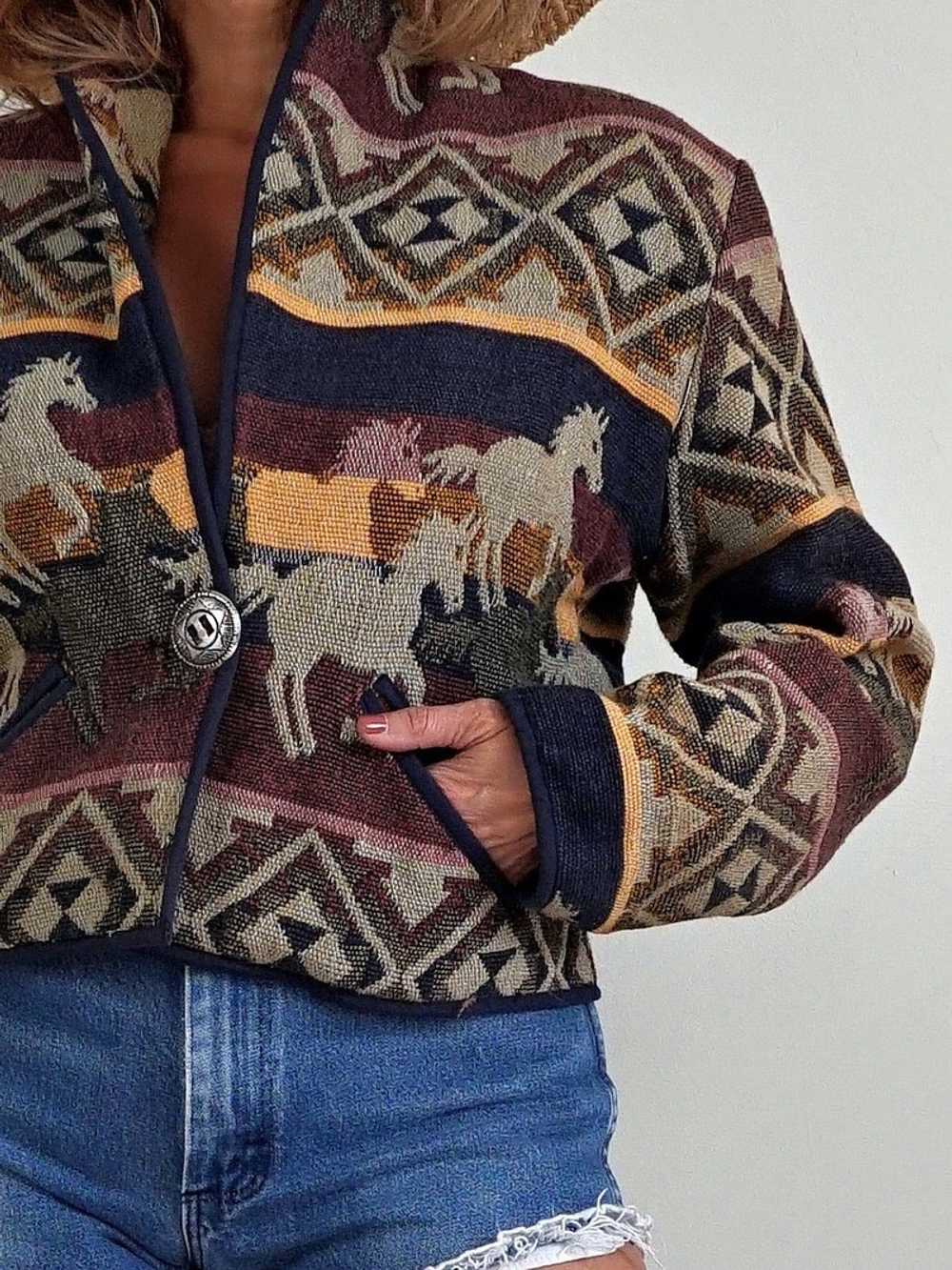 Tapestry Horse Jacket - image 3