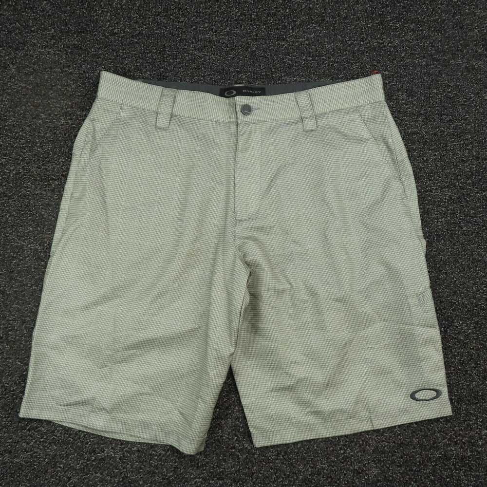Oakley Oakley Shorts Adult Size 34W Green & Beige… - image 1