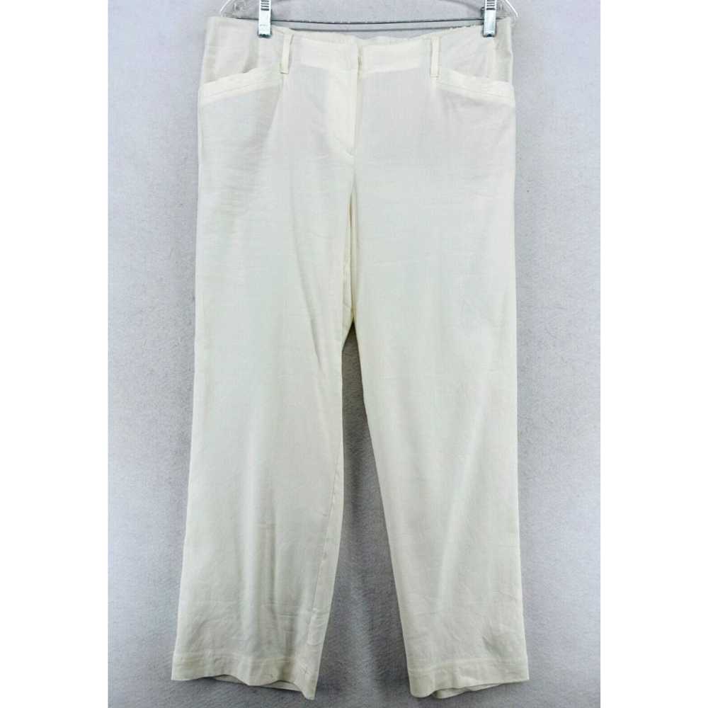 Vintage J.JILL Trouser P14 Linen Stretch Elastic … - image 1