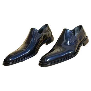 New VERSACE BLACK PATENT LEATHER LOAFER SHOES 44.… - image 1