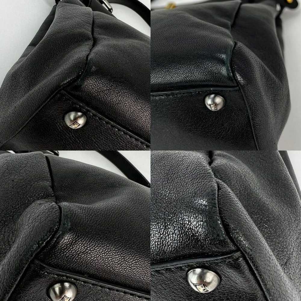 Fendi Black Iconic Peekaboo Zucca Lined Leather M… - image 8