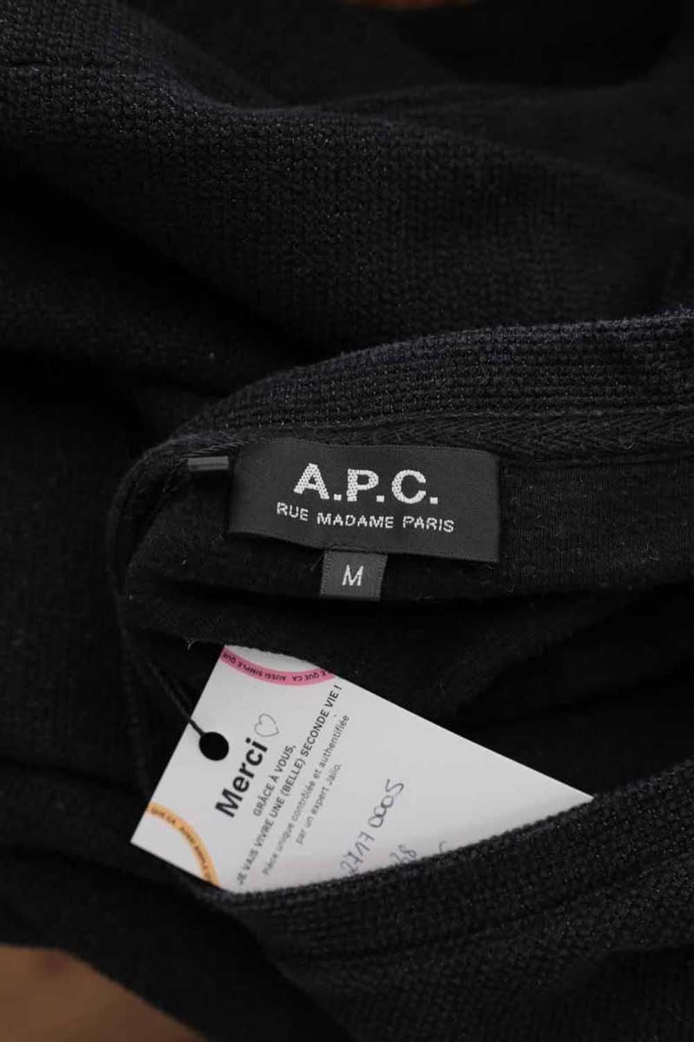 Circular Clothing Pull-over en coton APC noir. Ma… - image 5