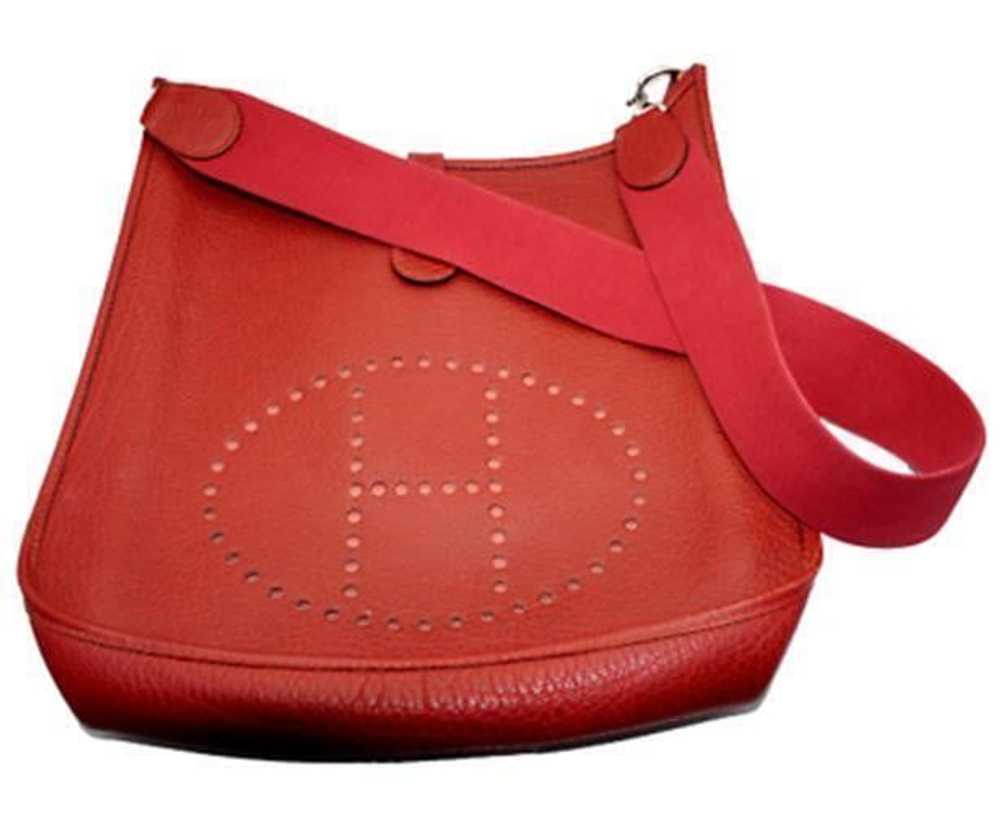 Authentic! Hermes Evelyne Brick Red Clemence Leat… - image 3