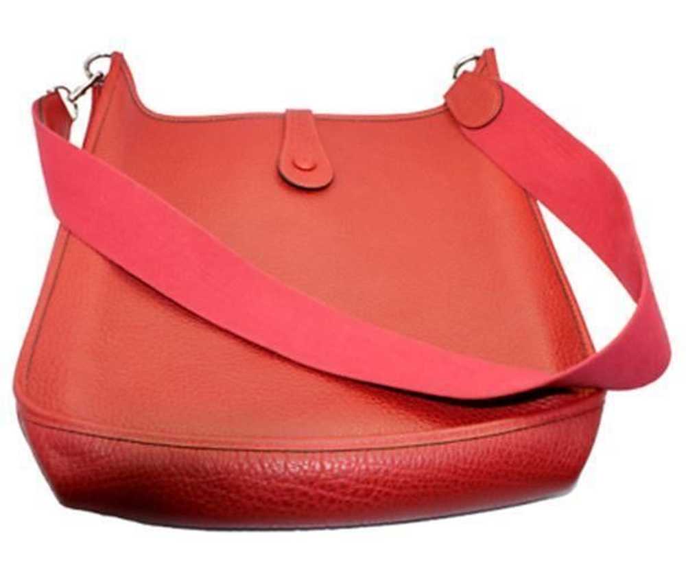 Authentic! Hermes Evelyne Brick Red Clemence Leat… - image 8