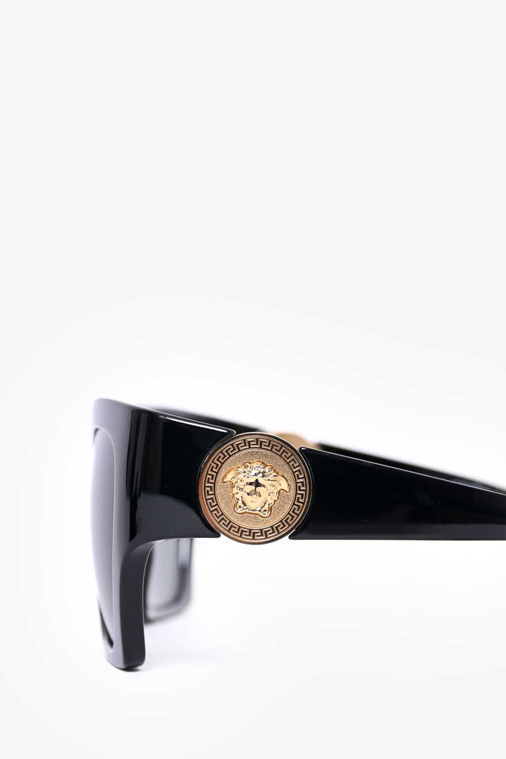 Versace Black Medusa Square Frame Sunglasses - image 4