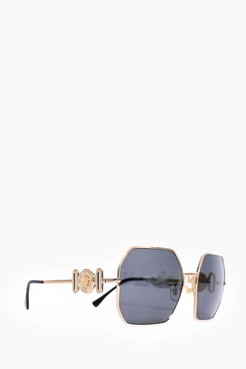 Versace Gold Medusa Tinted Sunglasses - image 2