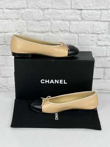 Chanel Lambskin Ballerina Flats, Size 38.5/US 8, … - image 1