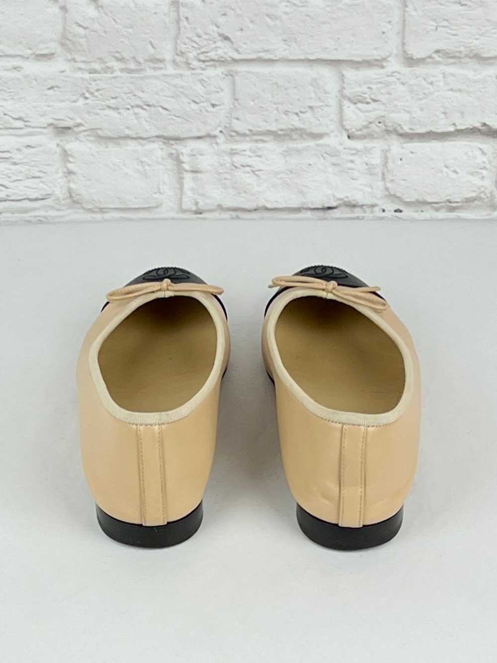 Chanel Lambskin Ballerina Flats, Size 38.5/US 8, … - image 4