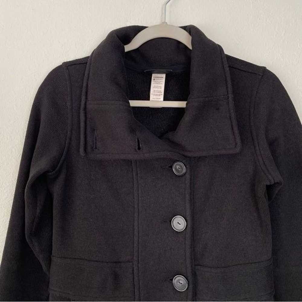 Patagonia black better sweater coat button front S - image 3