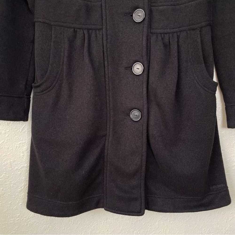 Patagonia black better sweater coat button front S - image 5